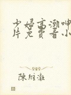 少妇高潮呻吟A片免费看小说