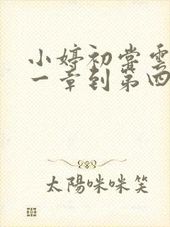 小婷初尝云雨第一章到第四章