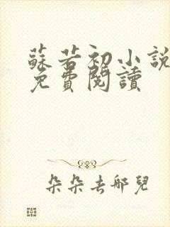 苏若初小说全文免费阅读