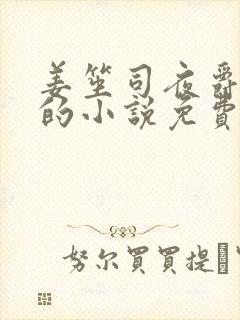 姜笙司夜爵顾念的小说免费阅读