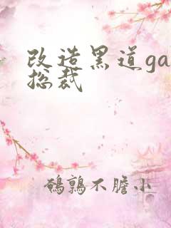 改造黑道gay总裁