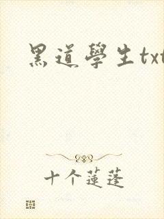 黑道学生txt