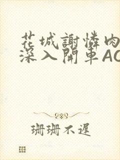 花城谢怜肉车长深入开车AO3