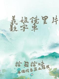 义姐镜里片微博数字车