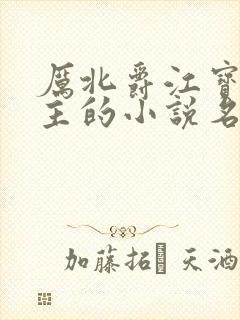 厉北爵江宝宝男主的小说名字