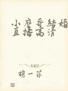 小么哥结婚视频直播高清