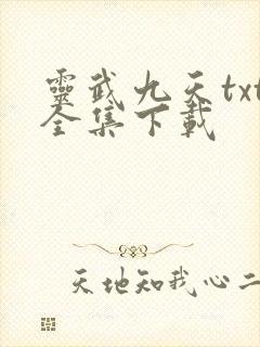 灵武九天txt全集下载