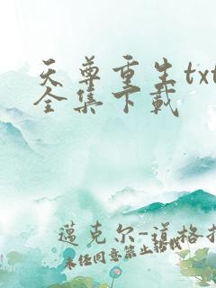 天尊重生txt全集下载