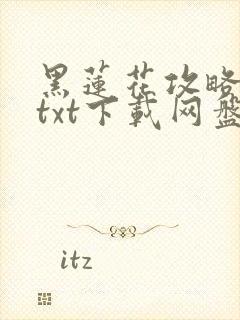 黑莲花攻略手册txt下载网盘