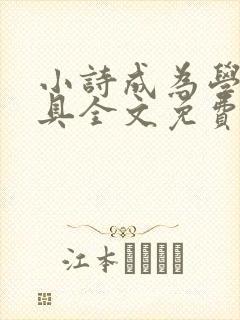 小诗成为学校教具全文免费阅读无弹窗