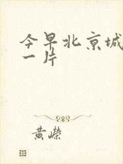 今早北京城哭声一片