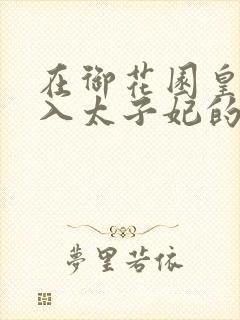 在御花园皇上进入太子妃的小说