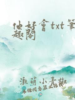 他好会txt笔趣阁