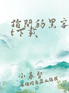 指间的黑客txt下载