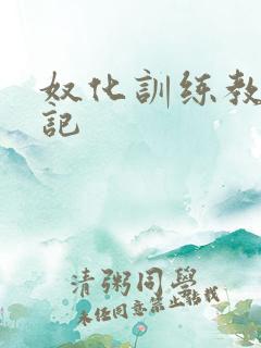 奴化训练教程日记