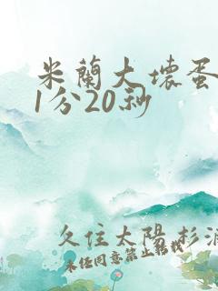 米兰大坏蛋真空1分20秒