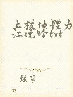 上校他体力太好江晚吟txt