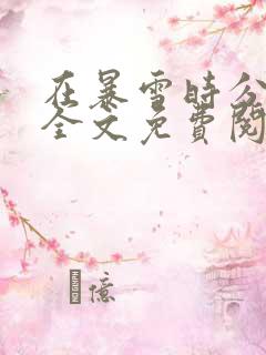 在暴雪时分小说全文免费阅读