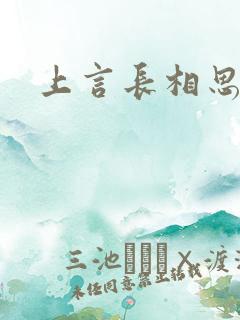 上言长相思