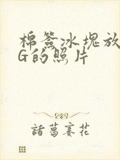 棉签冰块放入PG的照片