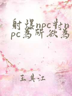 射爆npc对npc为所欲为的世界