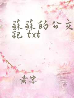 苏苏的公交车日记 txt