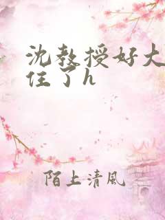 沈教授好大含不住了h