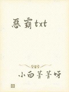 恶霸txt