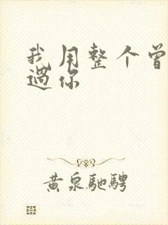 我用整个曾经爱过你