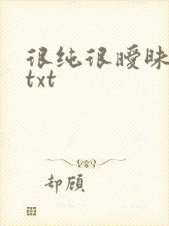 很纯很暧昧全集txt
