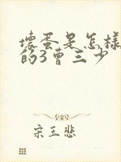 坏蛋是怎样炼成的3曹三少