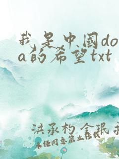 我是中国dota的希望txt