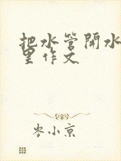 把水管开水放B里作文