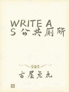 WRITE AS 公共厕所