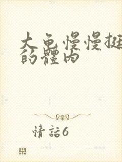 大龟慢慢挺进我的体内