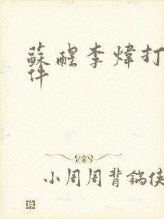 苏醒李炜打架事件