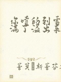 你喷的到处都是满了溢出来了