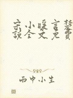 宋小暖言楚行小说全文免费阅读