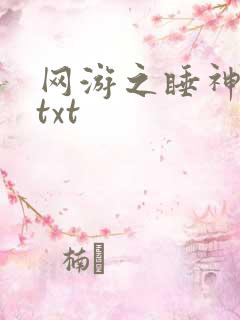 网游之睡神传说txt