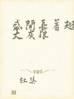 盛开长着翅膀的大灰狼