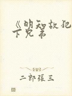 《明知故犯》年下兄弟