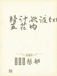 精汁欲液txt五花肉