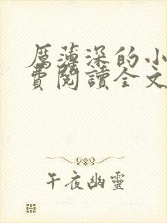 厉薄深的小说免费阅读全文