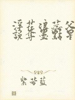 浮花浪蕊父女小说夺墨点星