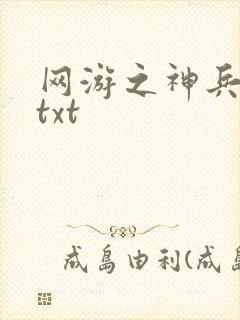 网游之神兵利器txt