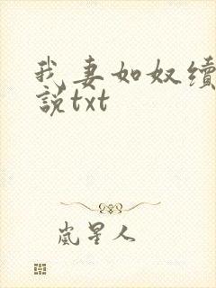 我妻如奴续写小说txt