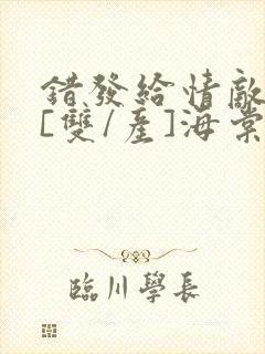 错发给情敌之后[双/产]海棠