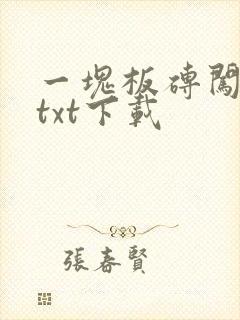 一块板砖闯仙界txt下载
