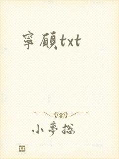 宁愿txt
