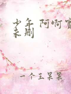 少年 阿啊宾文未删
